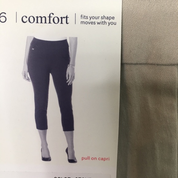 Crop pants-Stone color. Size 6. NWT. - Picture 5 of 5